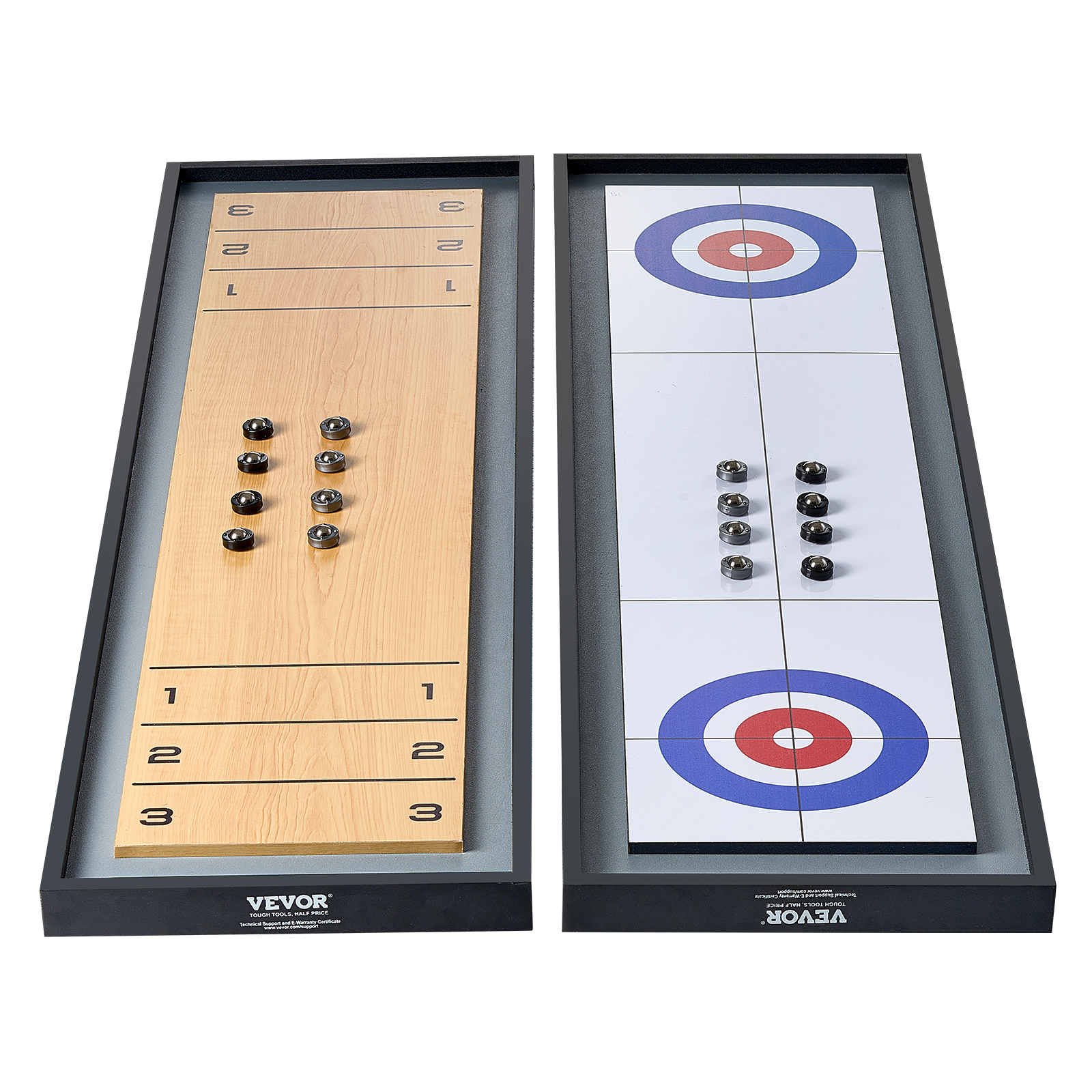 VEVOR 11.5 ft/9 ft/45 in Shuffleboard Table 2 in 1