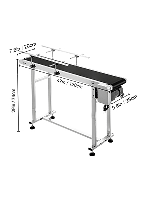 belt conveyor,PVC,47x7.8inch