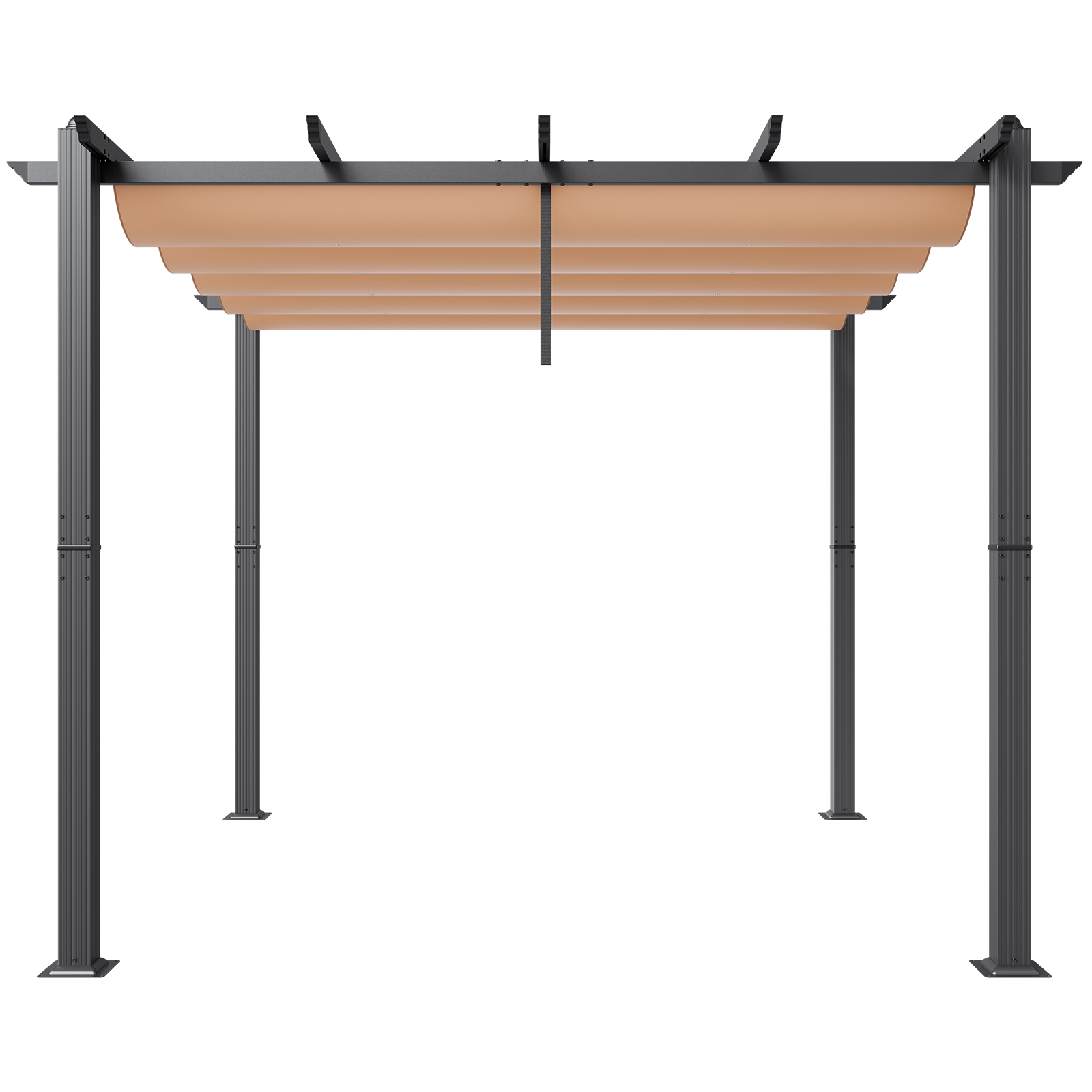 16x12ft 13x10 10x10 Aluminum Patio Pergola w/ Sun Shade Cover Retractable Canopy - Picture 24 of 79