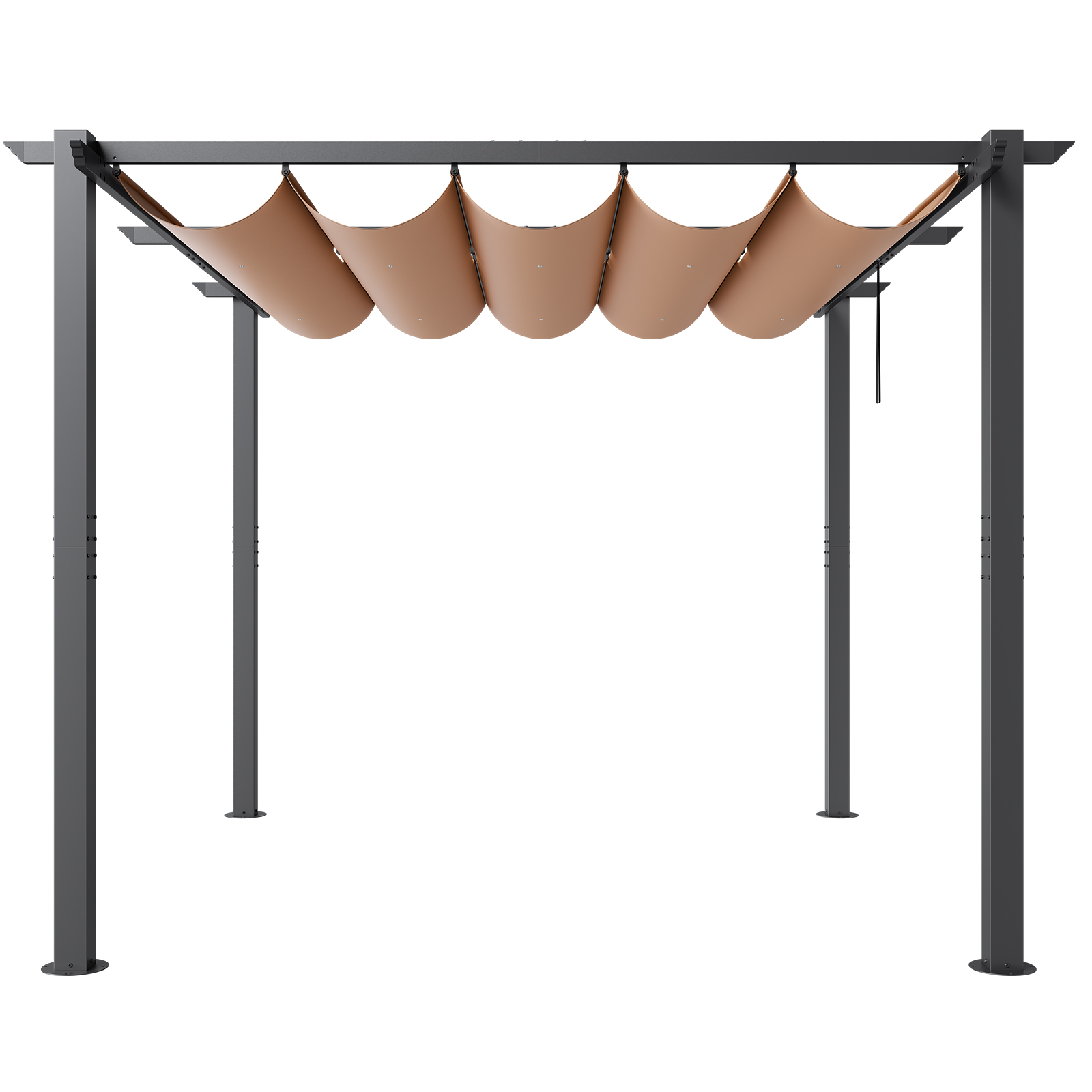 16x12ft 13x10 10x10 Aluminum Patio Pergola w/ Sun Shade Cover Retractable Canopy - Picture 11 of 79