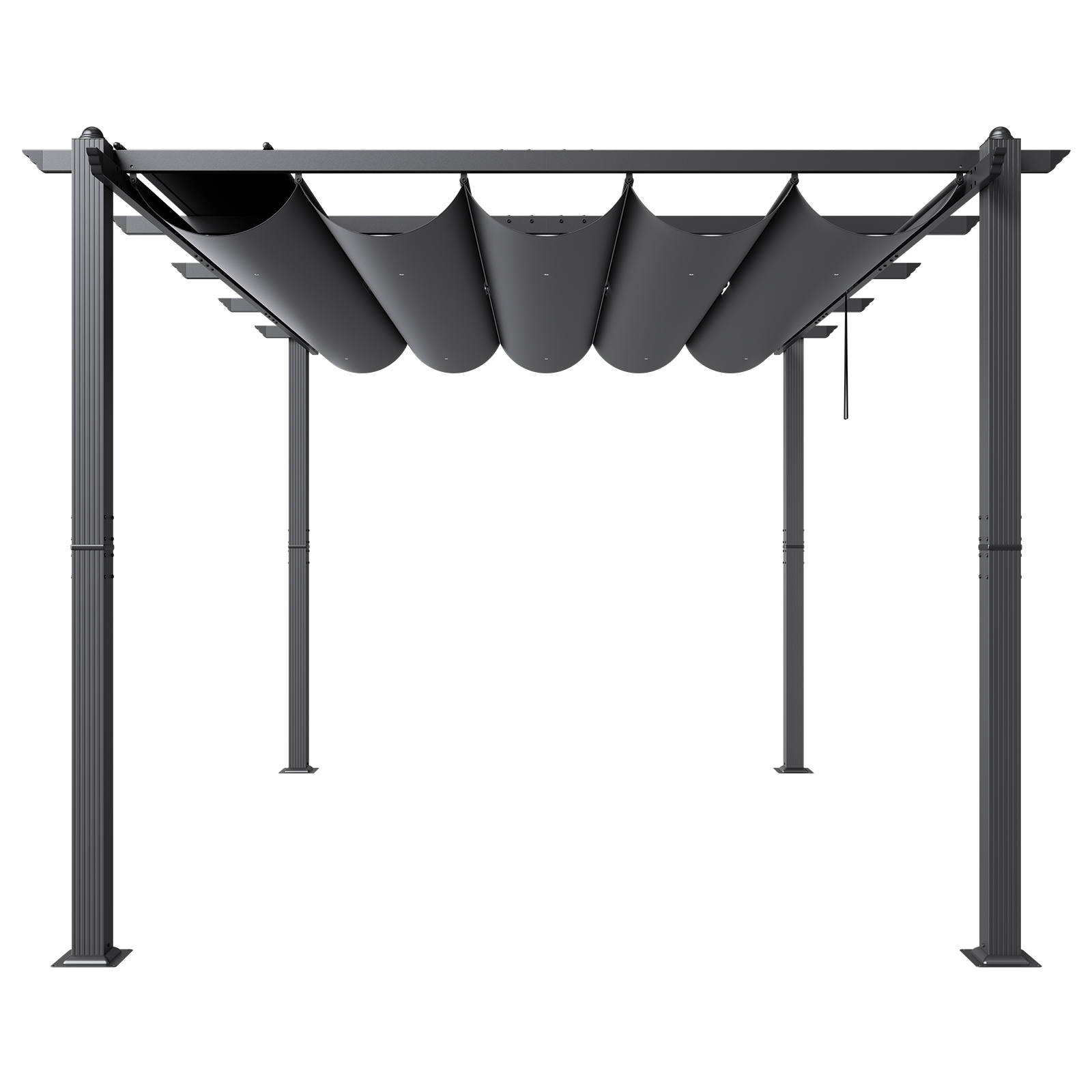 16x12ft 13x10 10x10 Aluminum Patio Pergola w/ Sun Shade Cover Retractable Canopy - Picture 55 of 79