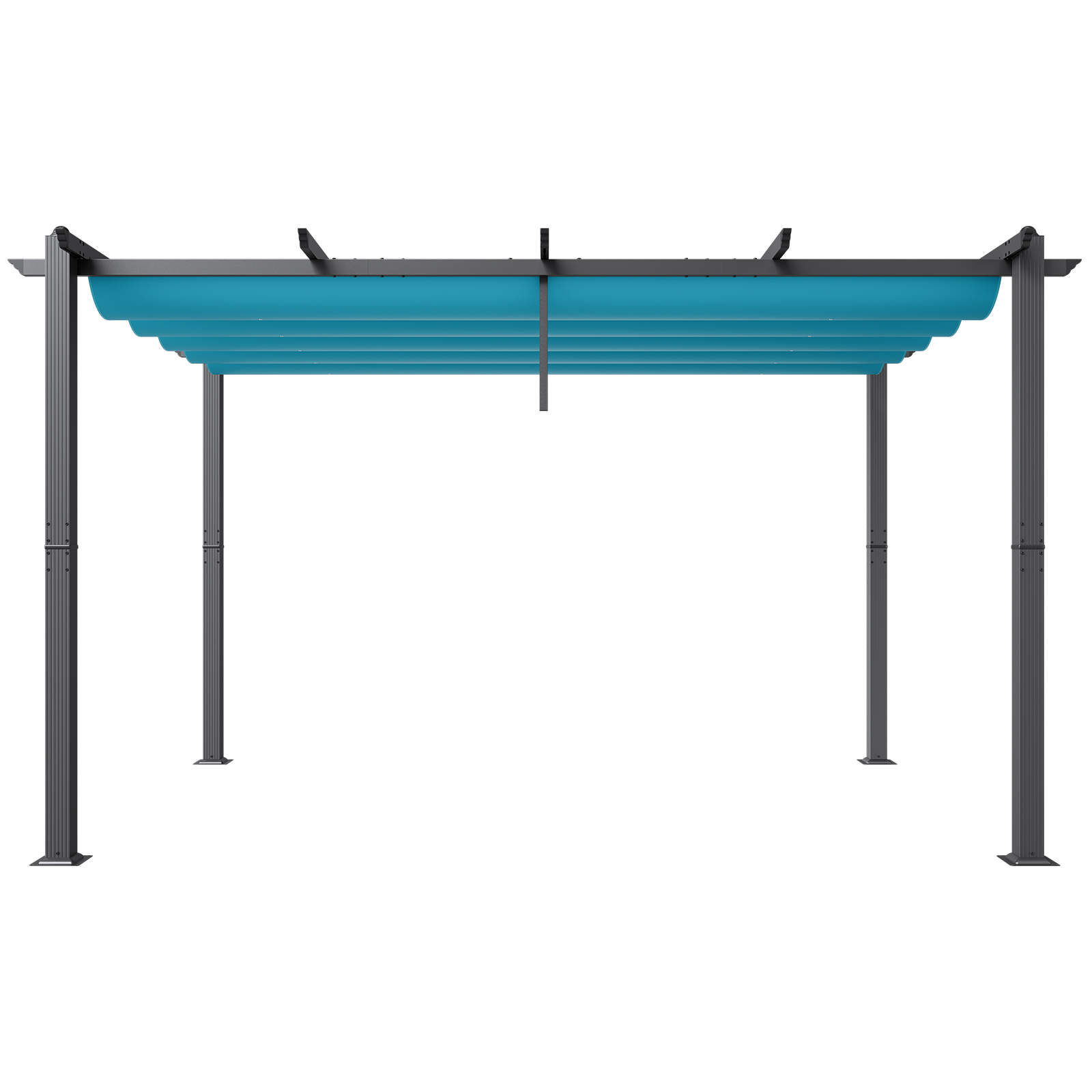 16x12ft 13x10 10x10 Aluminum Patio Pergola w/ Sun Shade Cover Retractable Canopy - Picture 68 of 79