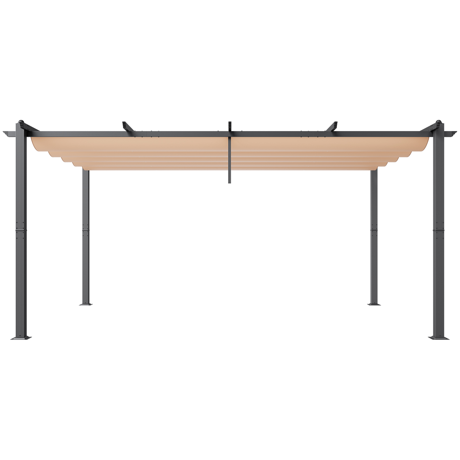 16x12ft 13x10 10x10 Aluminum Patio Pergola w/ Sun Shade Cover Retractable Canopy - Picture 79 of 79