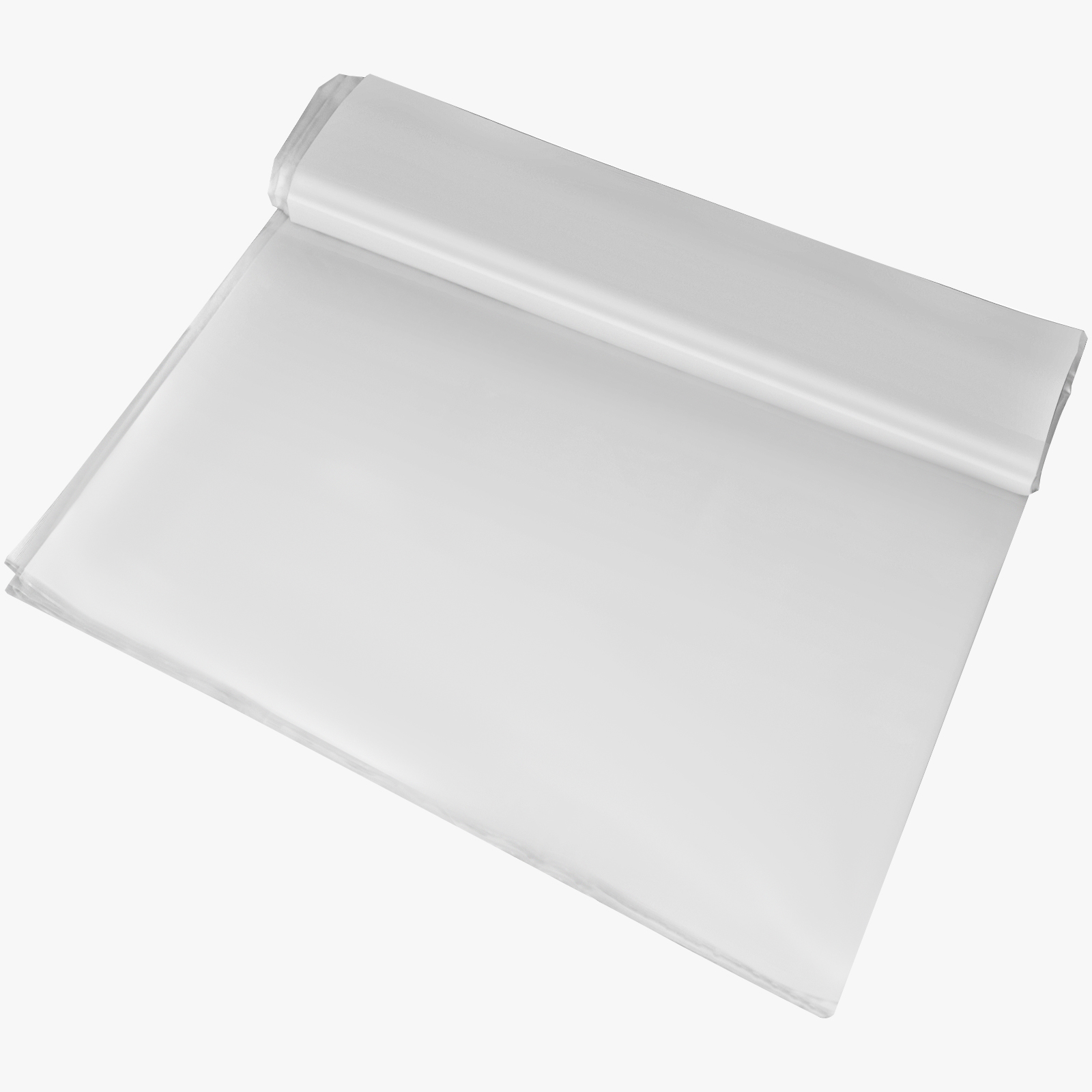 Rouleau laminé auto-adhésif transparent en plastique de couverture