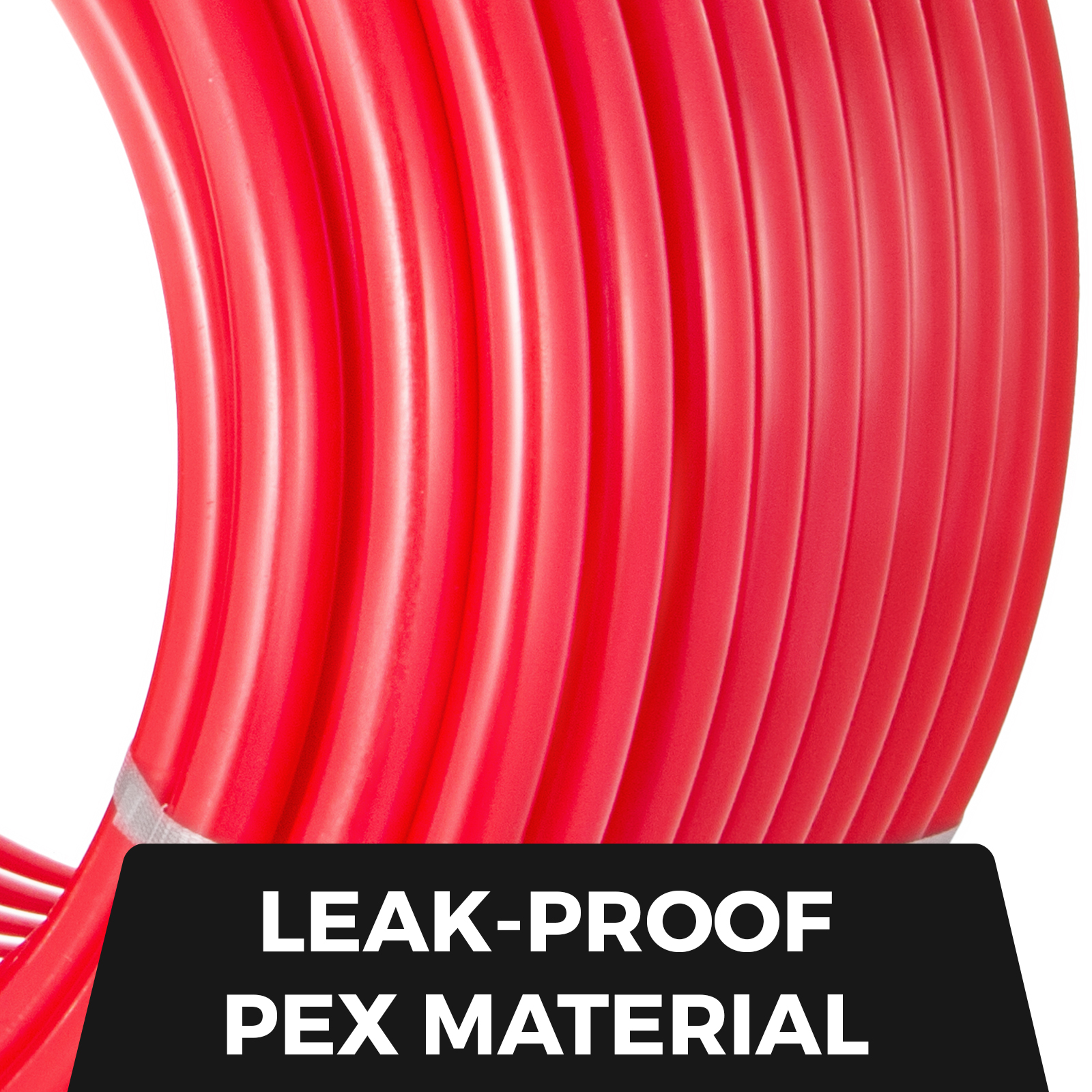 VEVOR Pex Pipe Tubing 1 Inch 300ft Pex Tubing Non-Barrier Radiant Water Plumbing Pipe Pex-B ?1" Non-Barrier/300FT/Red? 