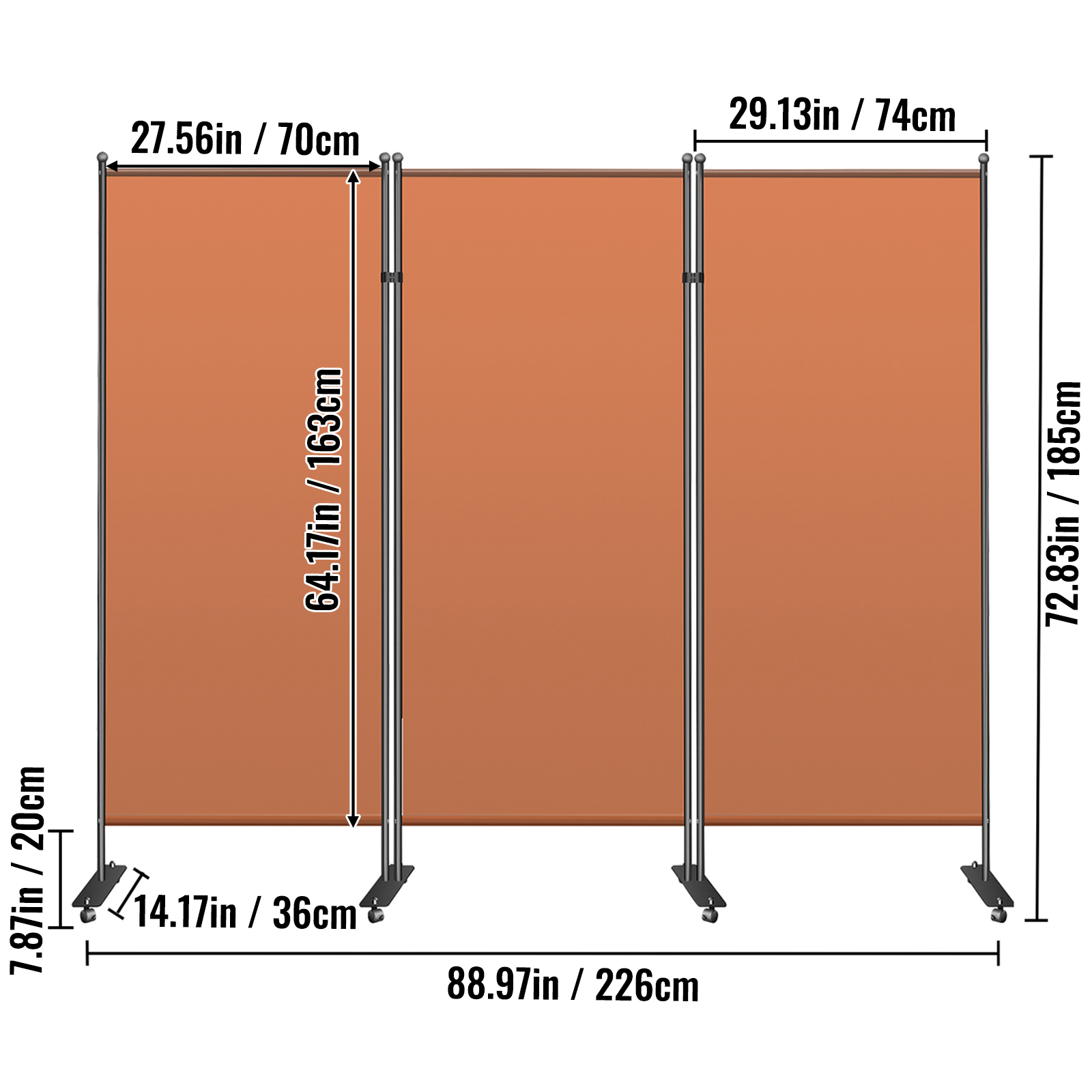 Uimoso Office Partition Room Divider Wall 71x72/89x73/142x72/216x72/72x66 inch - Picture 69 of 182