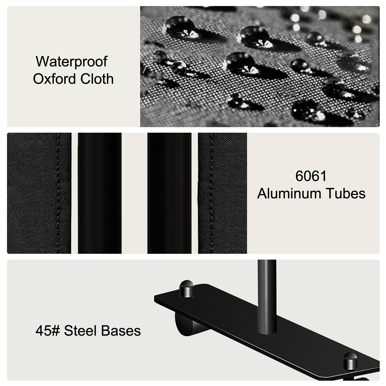 VEVOR Office Partition 89" W x 14" D x 73" H Room Divider Wall 3-Panel Office Divider Folding Portable Office Walls Divider with Non-See-Through Fabric Room Partition Black for Room Office Restaurant