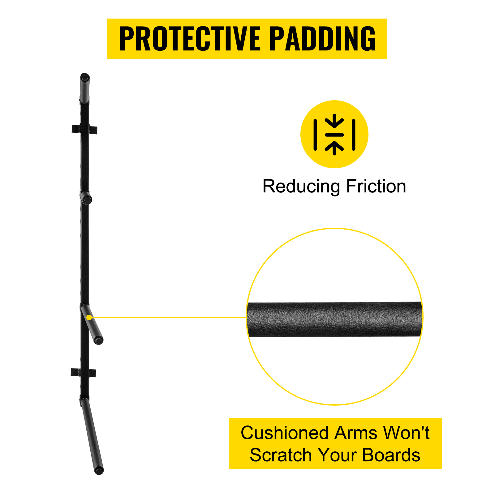 VEVOR Kayak Storage Kayak Wall Rack, Heavyduty Kayak Hooks, 400 LBS