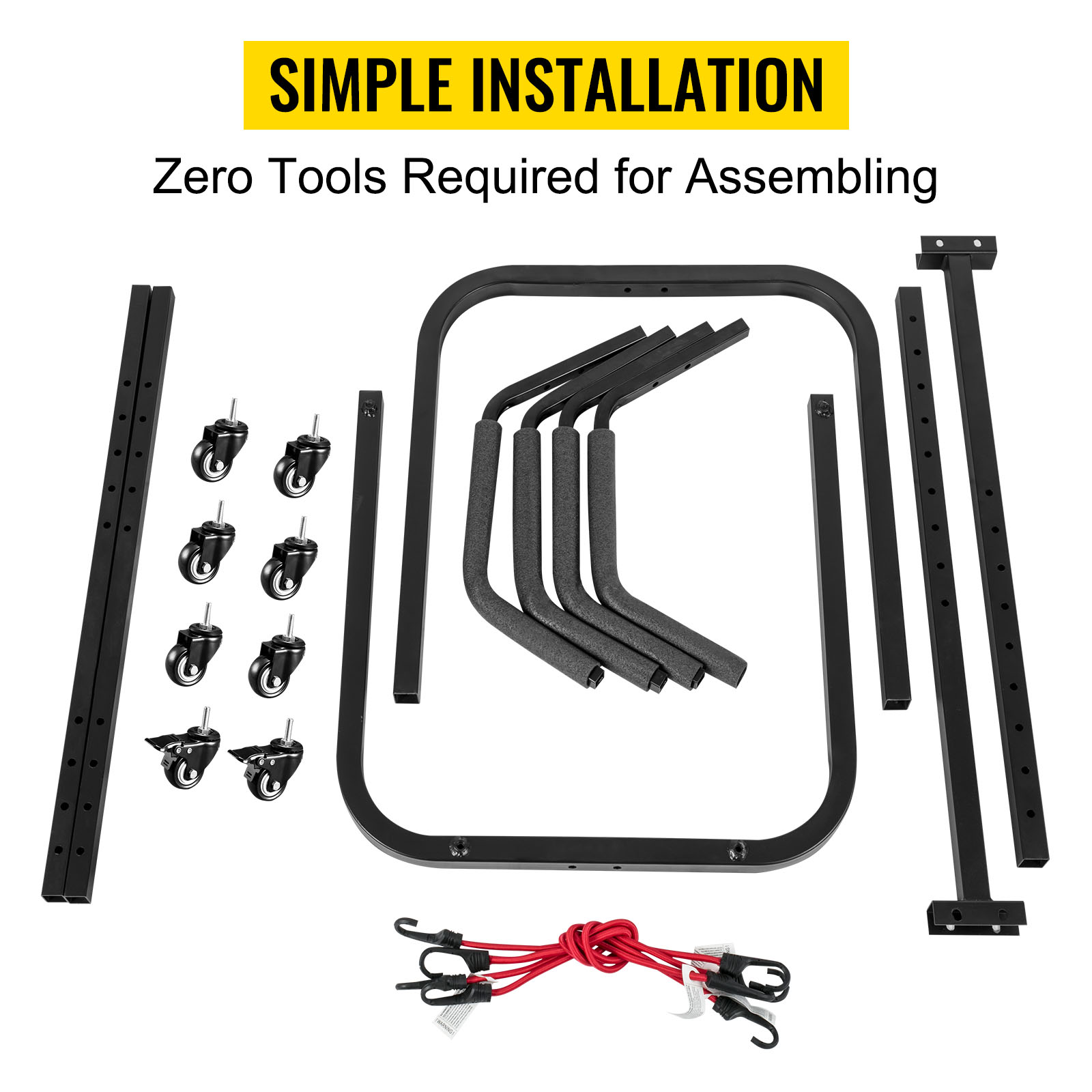 VEVOR Kayak Storage Freestanding Kayak Storage Rack, 200 LBS Load