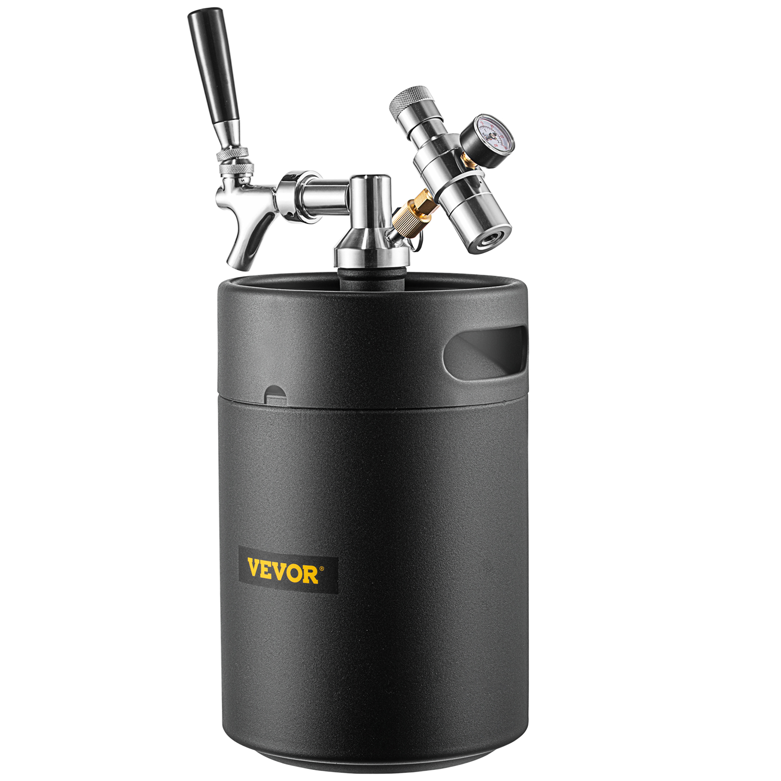 VEVOR Beer Mini Keg Pressurized Growler 2L/4L/5L/8L Beer Dispenser w ...