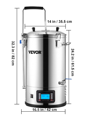 Brewing System,8 Gal/30 L,with Reculating Pump