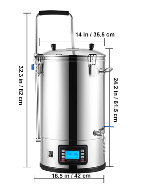 Brewing System,8 Gal/30 L,with Reculating Pump