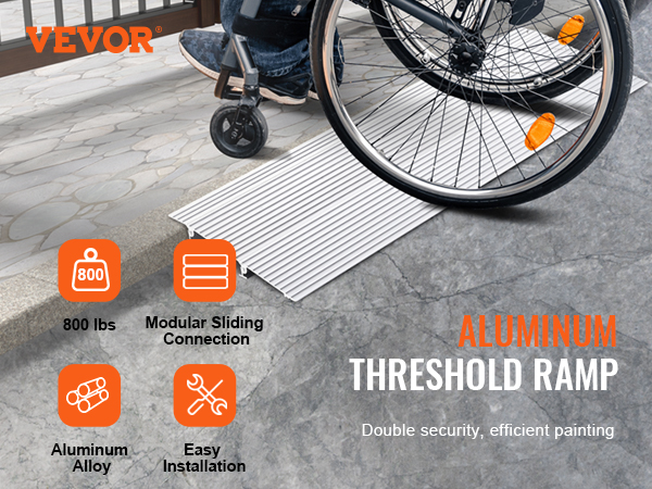 Umbral - Rampa para silla de ruedas resistente, rampa de umbral  de borde, rampas de scooter resistentes para coches, sillas de ruedas,  escaleras de garaje, superficie antideslizante, altura de 4 pulgadas