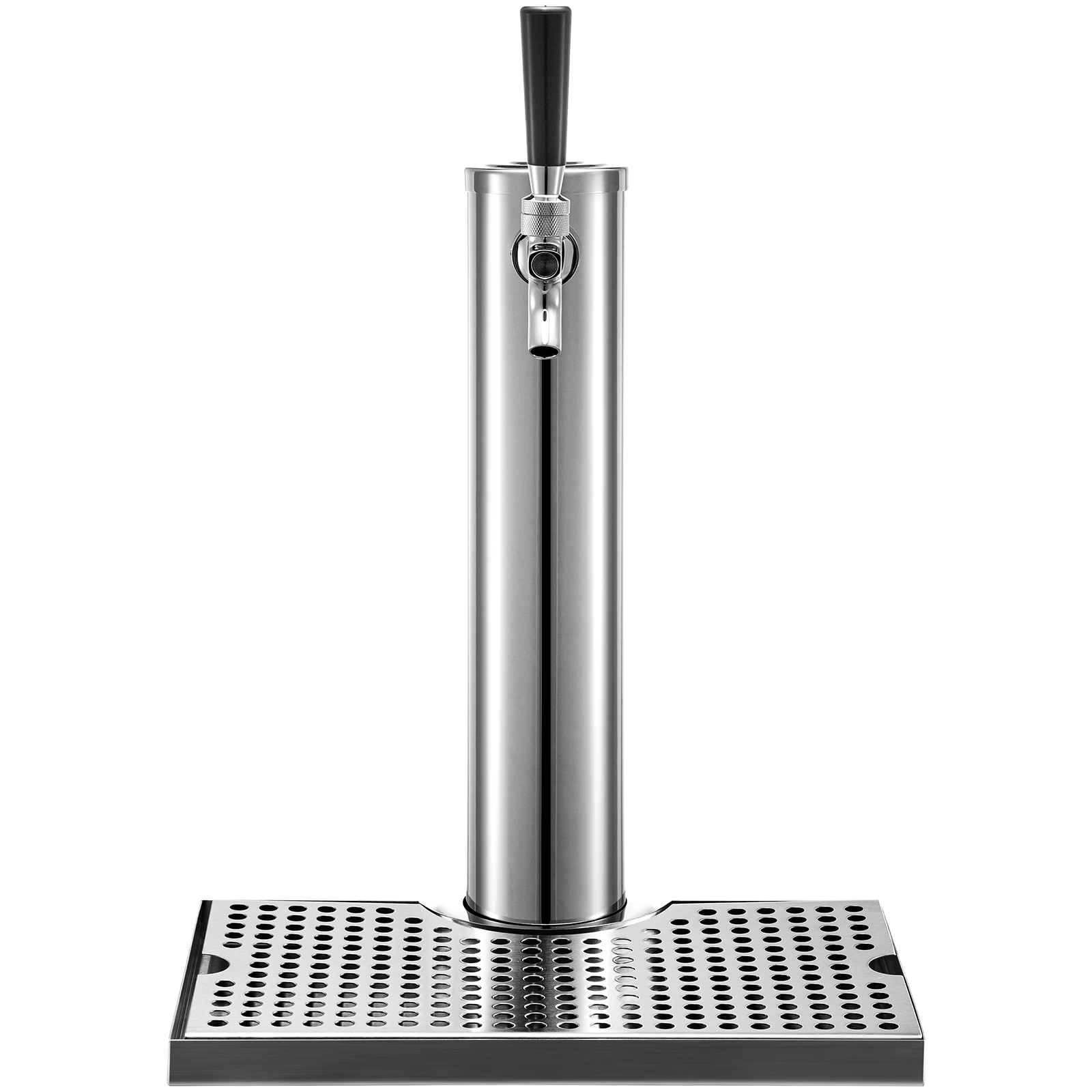 VEVOR VEVOR Torre de Cerveza de Grifo Simple, 360 x 76 mm Torre de Barril  de Cerveza con Bandeja de Goteo, Acero Inoxidable Torre para Dispensar Cerveza  para Bares, Hoteles, Restaurantes, Cerveza