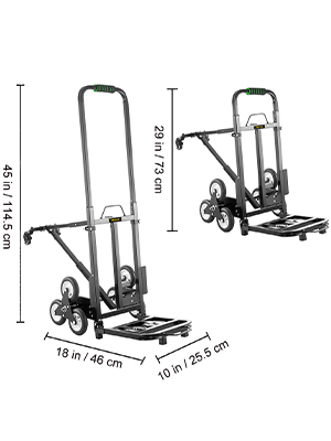 CHARIOT DE COURSES Diable monte-escaliers, pliable, robuste, portable, en  alliage d'aluminium, pour supermarché, maison, b274