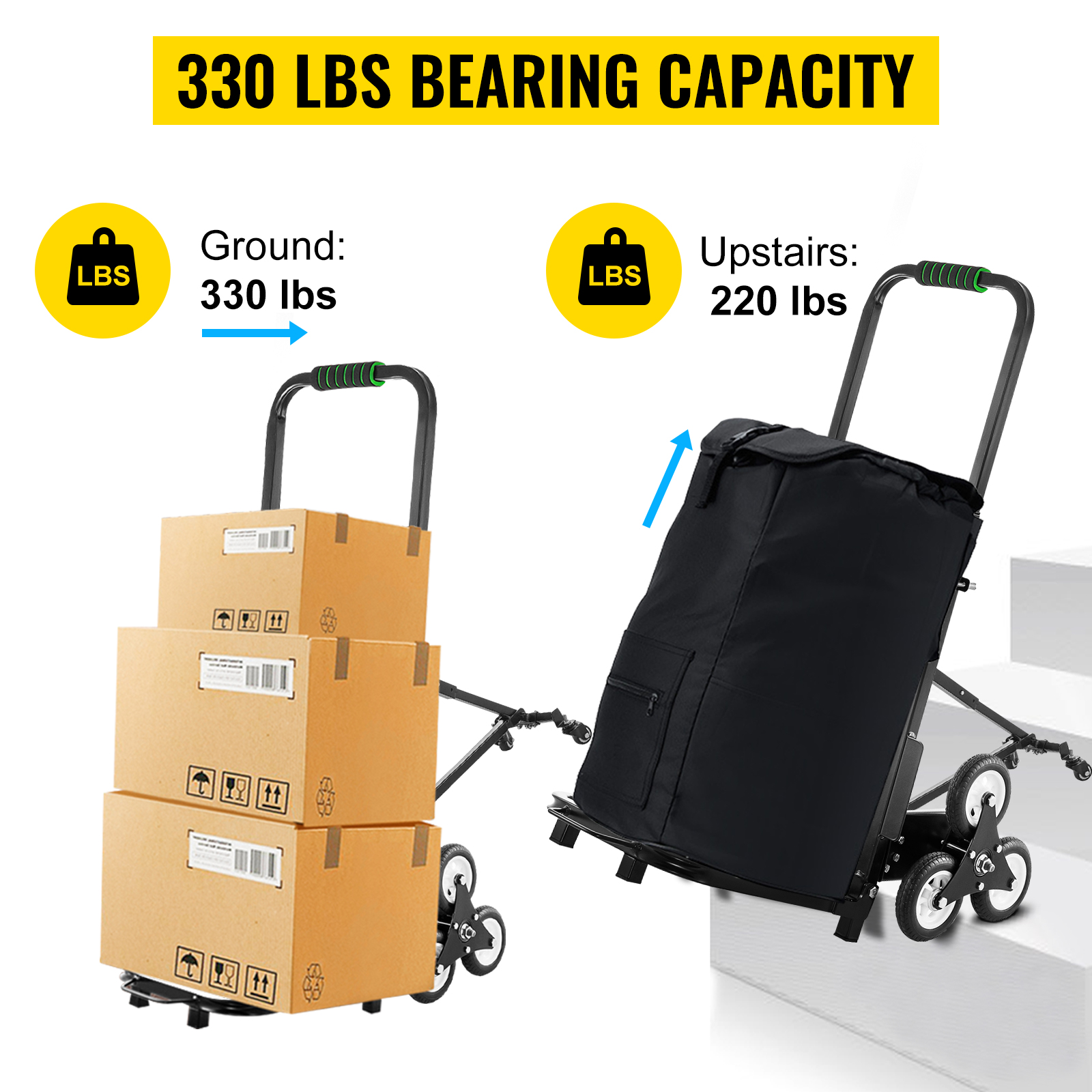 Details about   Luggage Stair Climber Hand Truck Cart Transport Trolley Heavy Duty Foldable c 03 