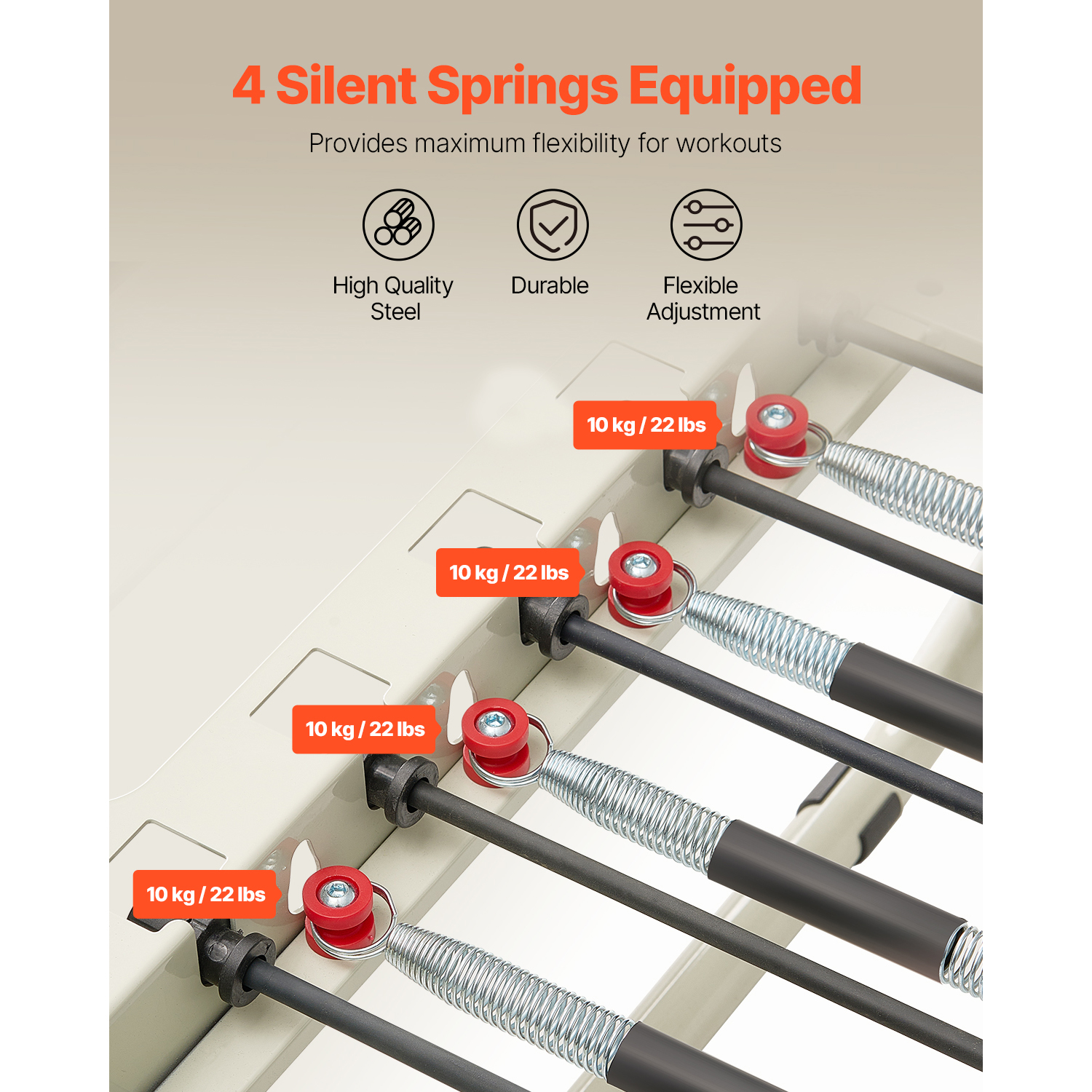 Mophorn Foldable Pilates Reformer, Pilates Workout Machine for Home Gym ...