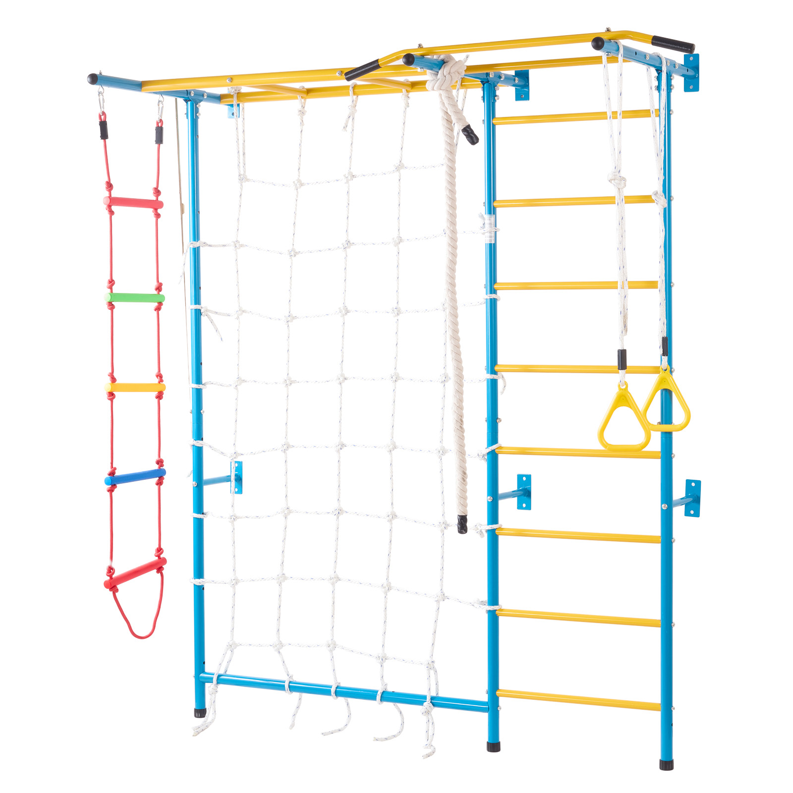 Swedish Ladder Wall Gym 5/7/8 in 1 Wooden Indoor Playground Climbing Toys