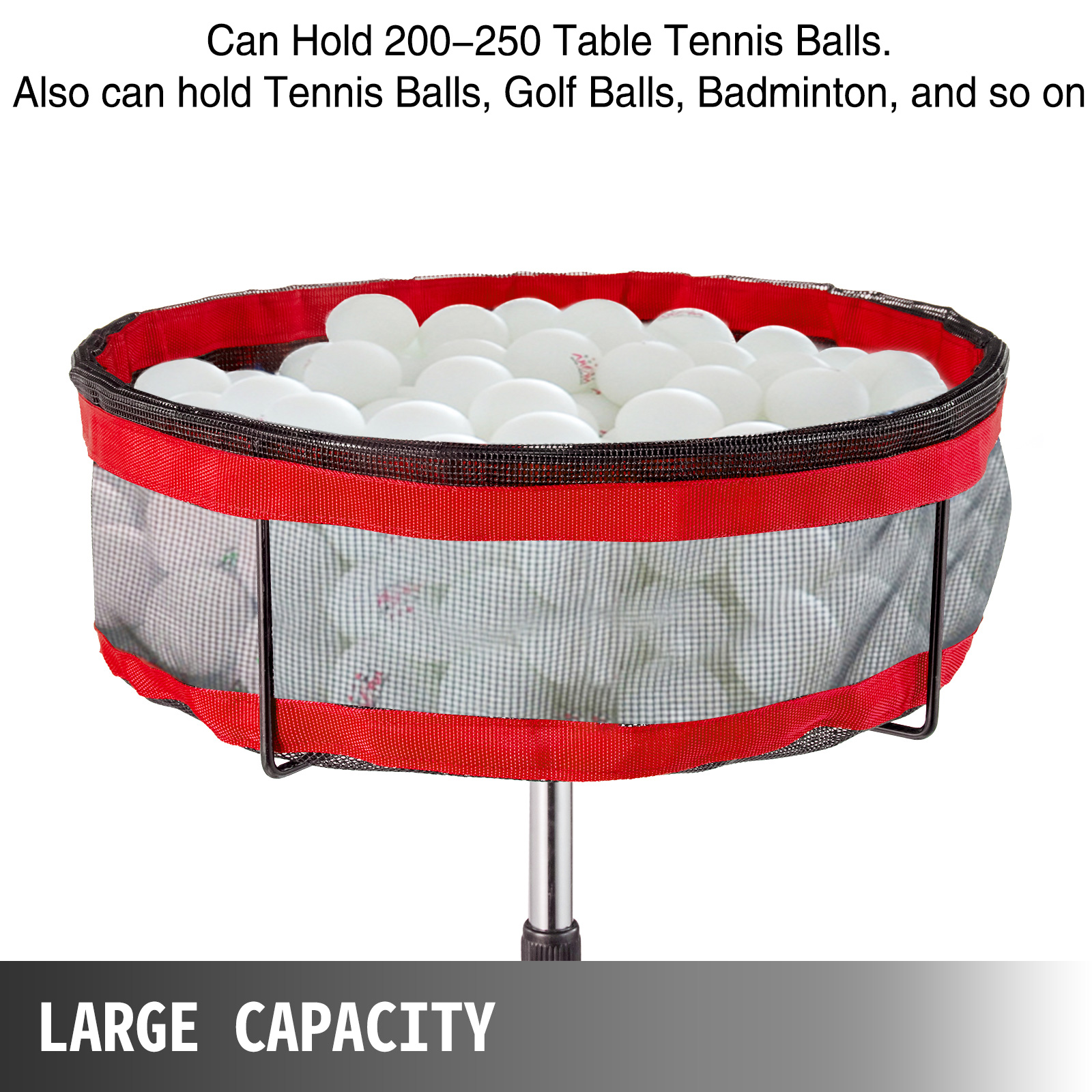 VEVOR MultiBall Storage Ping Pong Ball Collector Table Tennis Ball