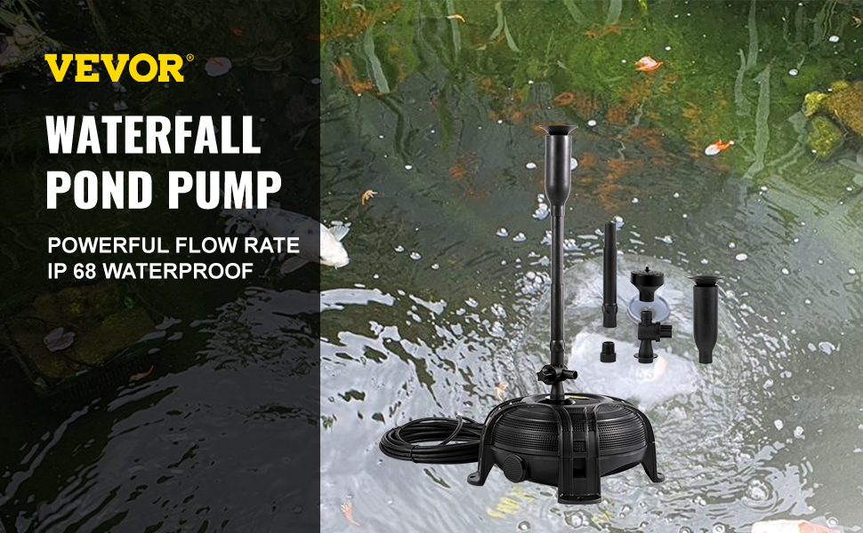 Vevor Waterfall Pumppond Fountain Pump 650gph Fountain Pump VEVOR US