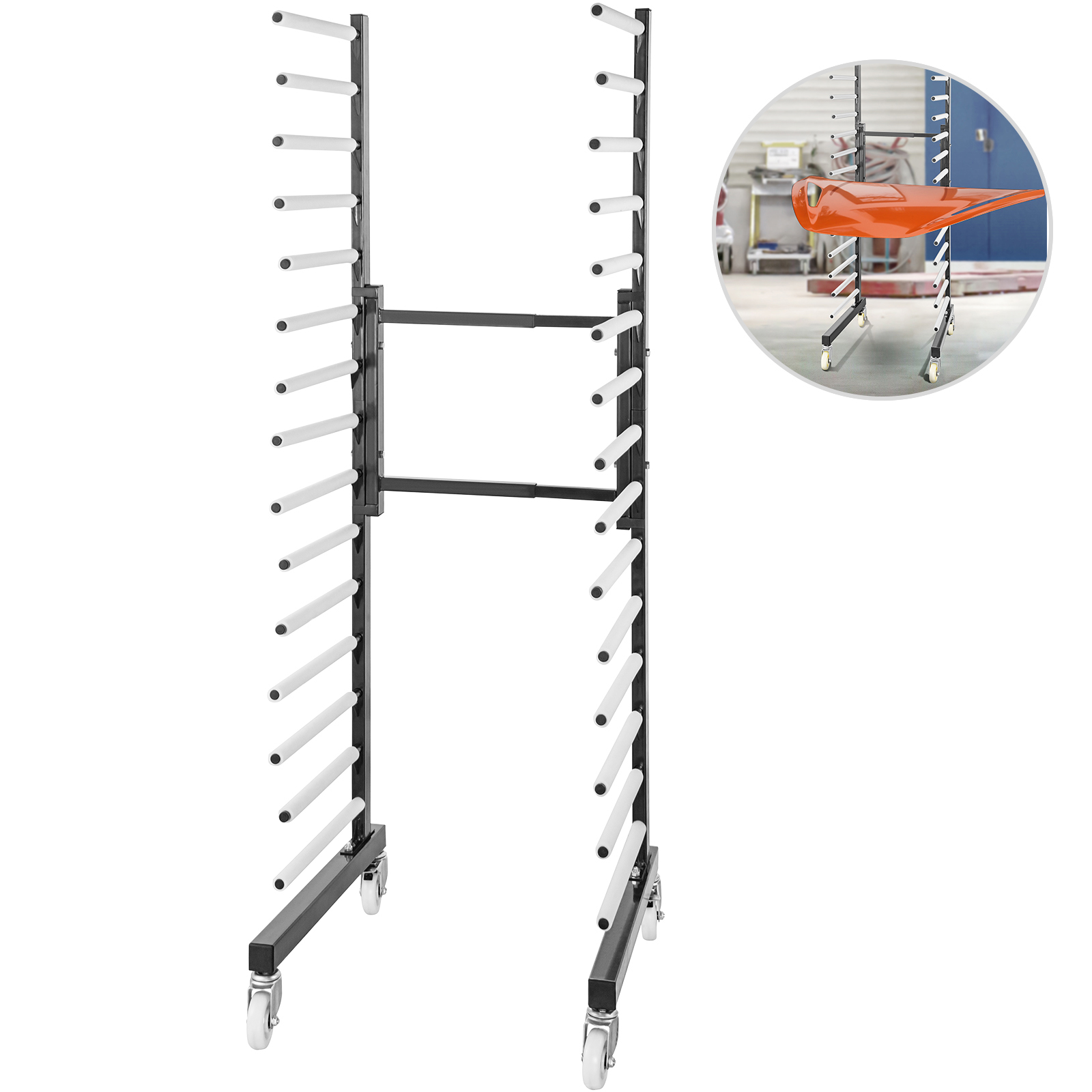 Auto Body Parts Paint Rack Door Hood Panel Painting Stand 770lbs, Black ...