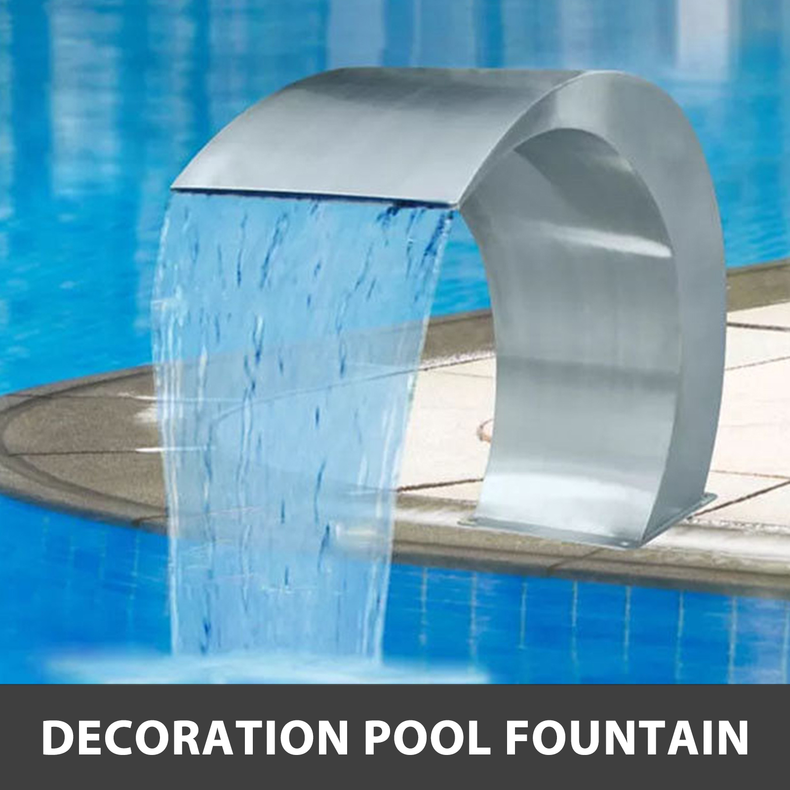 Details about   Waterfall Feature Stainless Steel Fountain Pool Spillway 20cm x 40cm 