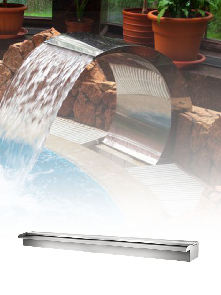 Details about   VEVOR Pond Waterfall Spillway Stainless Steel Pool Fountain Garden Outdoor 59" 