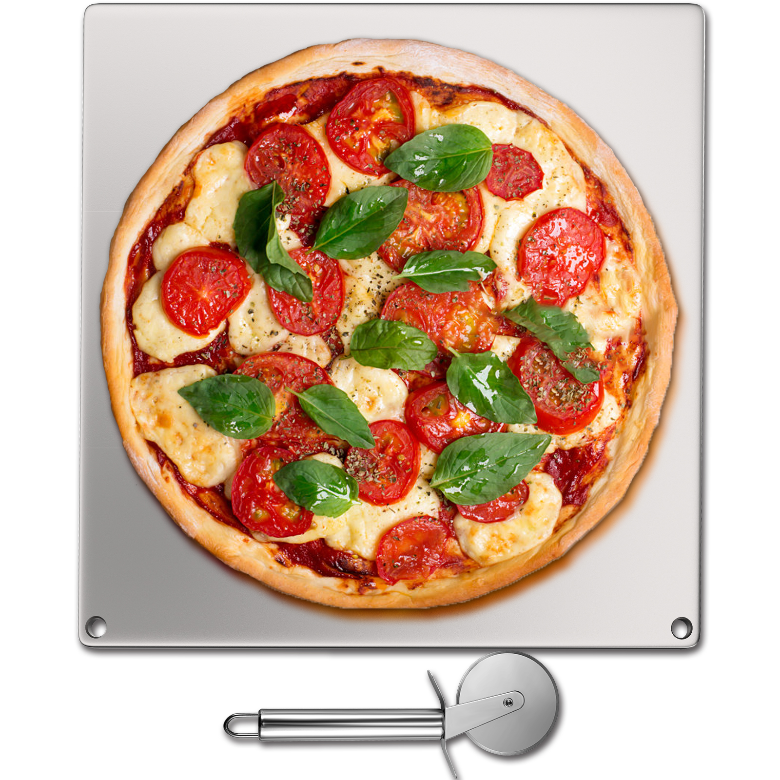 1/2 Steel Pizza Baking Plate, Seasoned!! 16 x 20 x 1/2 Thick