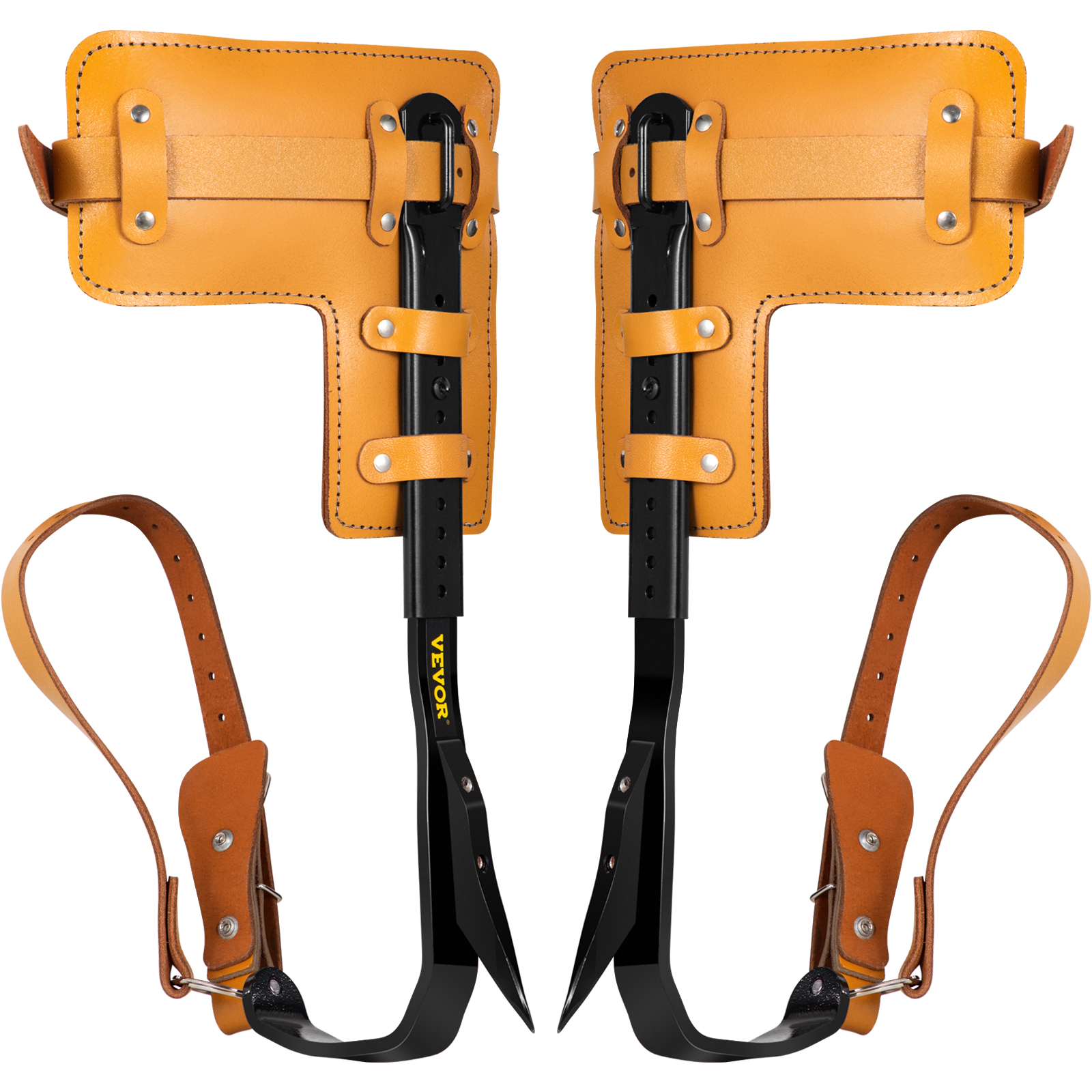 thumbnail interactive-video image 1 of Tree Climbing Spikes Kit - Professional Arborist Gear With Adjustable Spurs 1 of 4