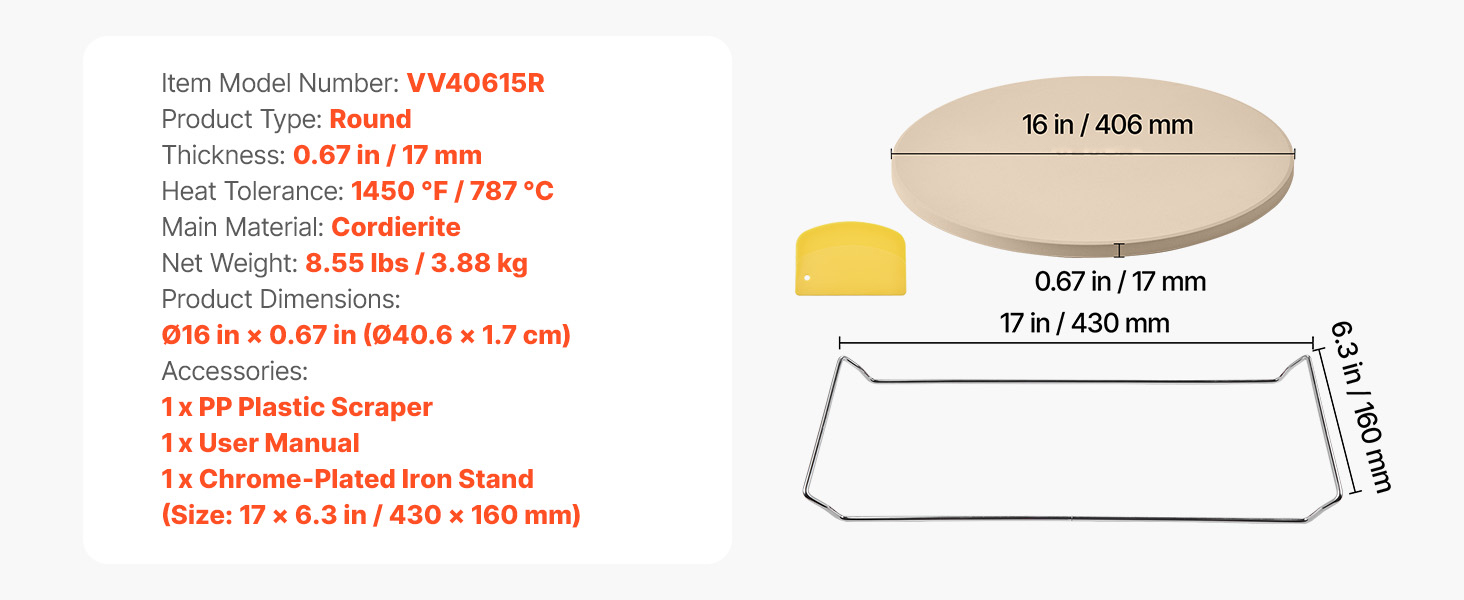 16 inch pizza stone option