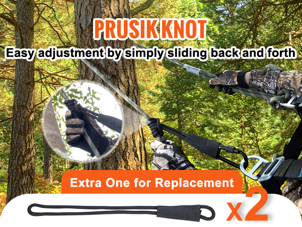 VEVOR Tree Stand Safety Rope, 9 Ft/27.43M Treestand Lifeline Rope 30KN