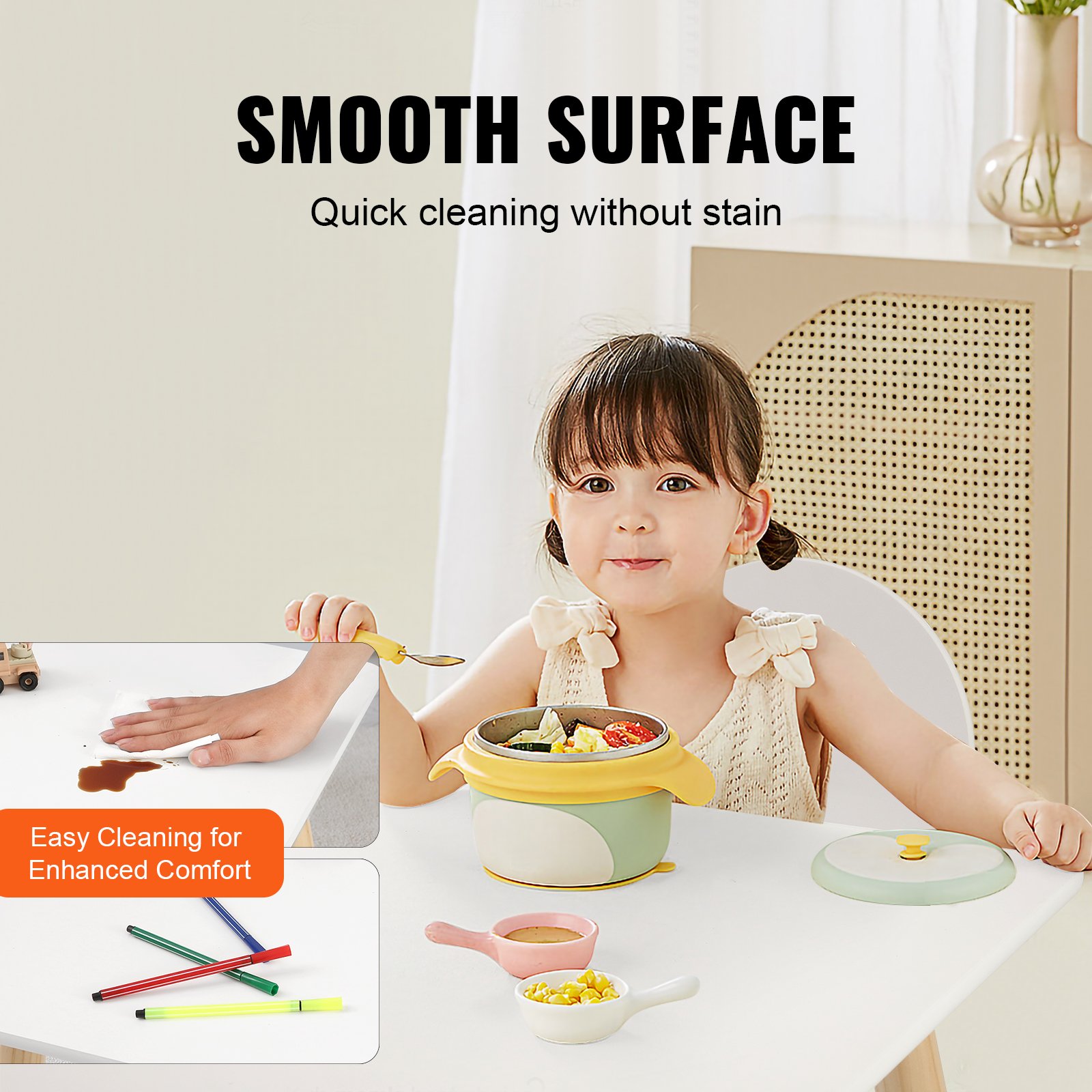 Uimoso Kids Table & 2/4 Chairs/Bench Set Wooden/Toddler/Height Adjustable Craft - Picture 5 of 61