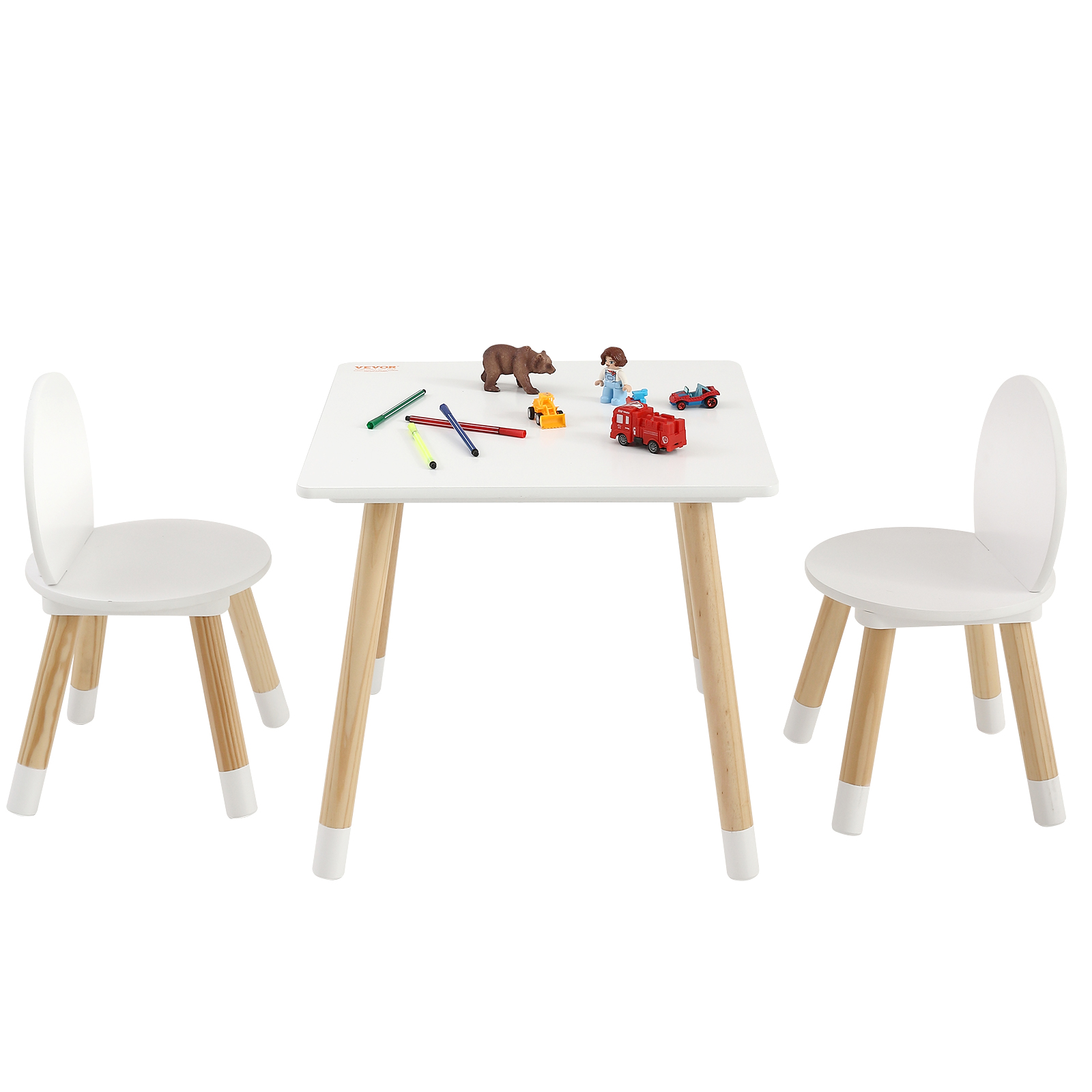 Kids Table and 2/4 Chairs/Bench Set Wooden/Toddler/Height Adjustable Craft - Picture 13 of 62