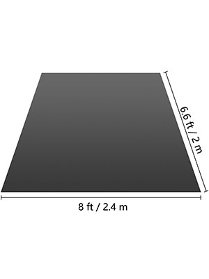 VEVOR Dance Floor Roll,6.6 x 7.9 ft Practice Dance Floor,1.5mm ...