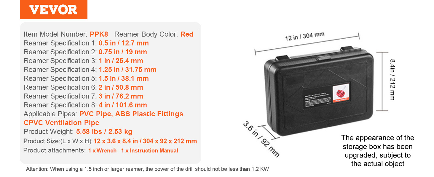 PVC pipe reamer,aluminum alloy,pipe fitting reamer