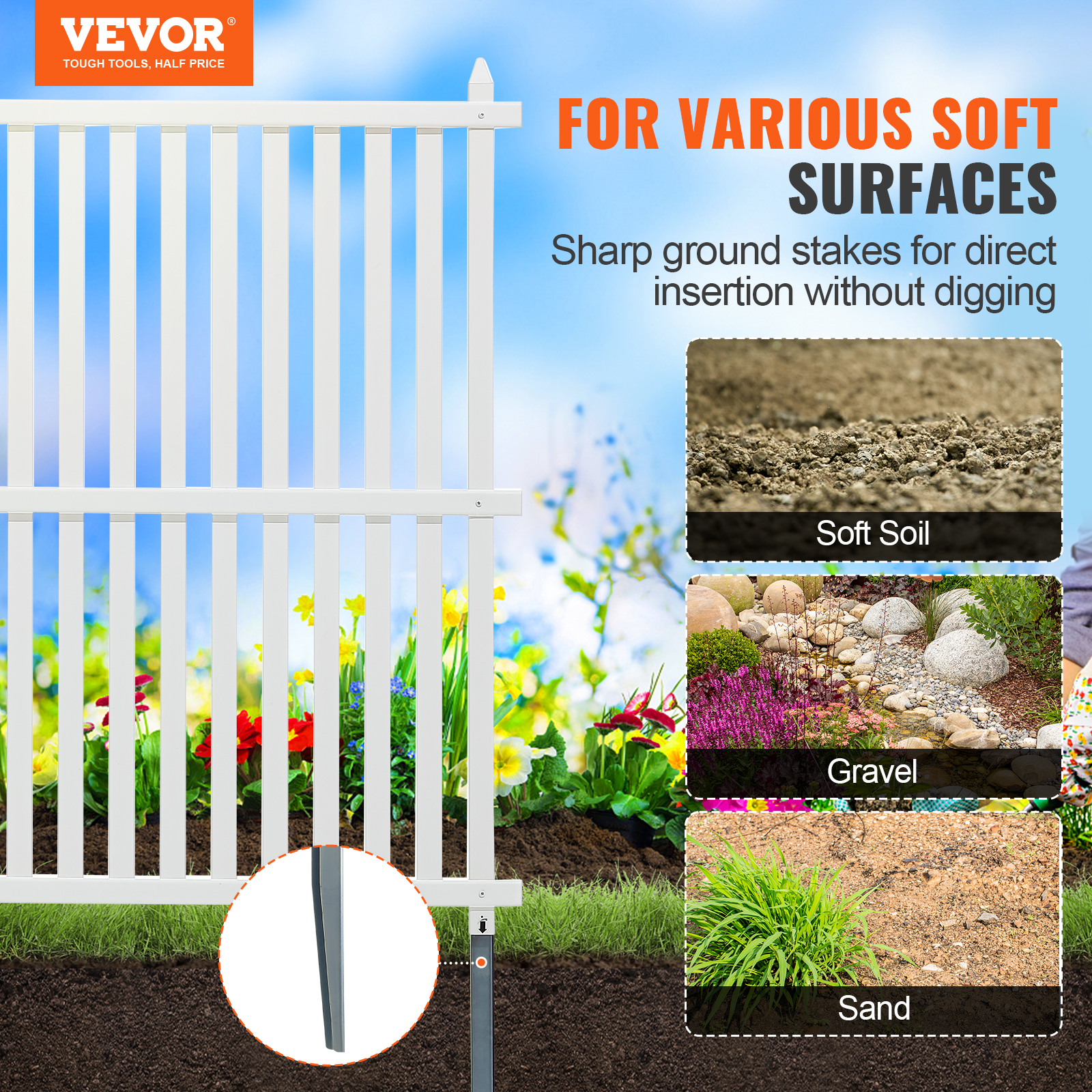 VEVOR Outdoor Privacy Screens 50" W x 50" H Air Conditioner Fence 3/2/4 Panels - Picture 16 of 62