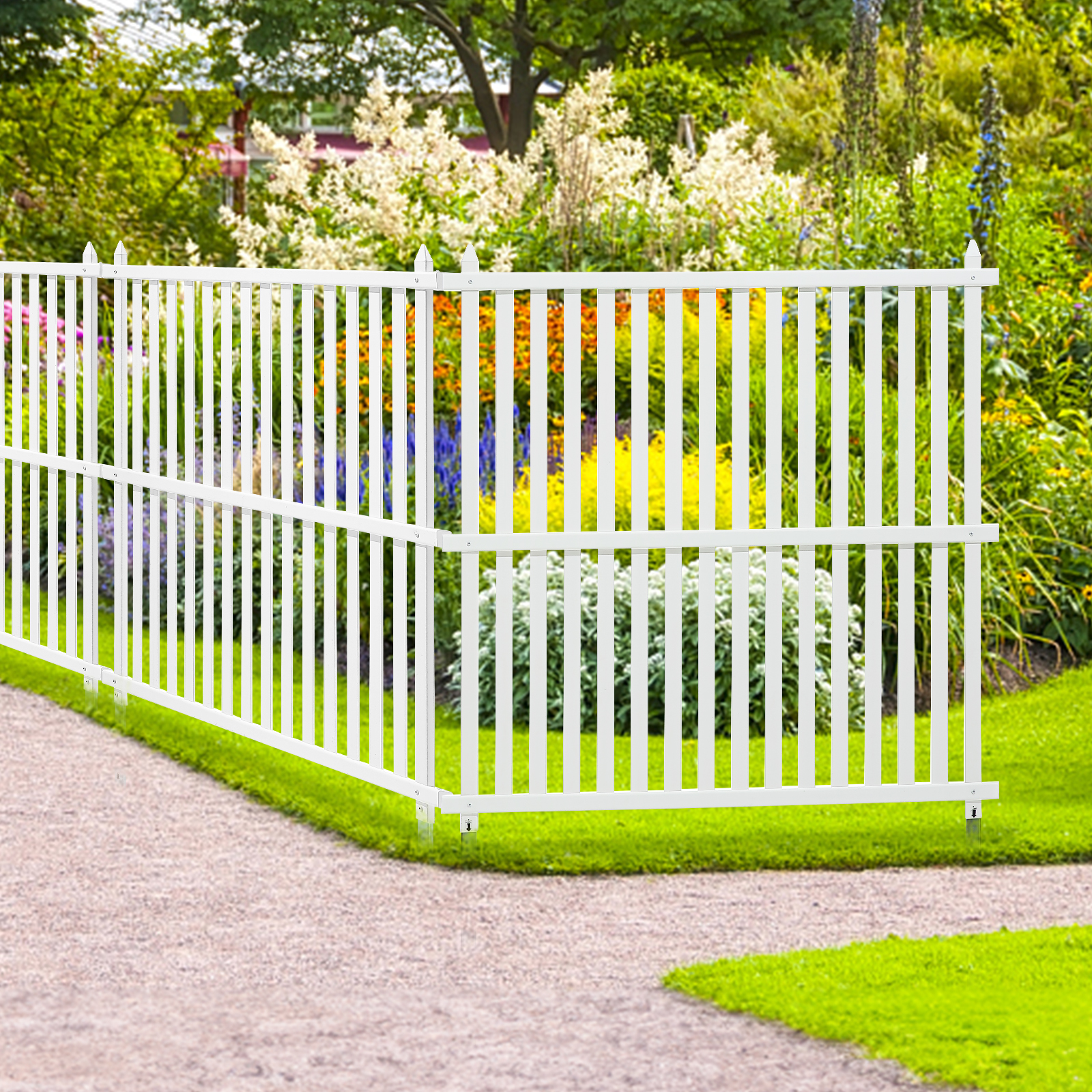 VEVOR Outdoor Privacy Screens 50" W x 50" H Air Conditioner Fence 3/2/4 Panels - Picture 22 of 62