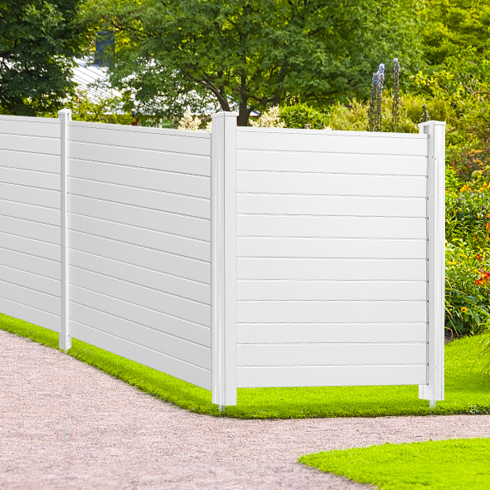 VEVOR Outdoor Privacy Screens 50" W x 50" H Air Conditioner Fence 3/2/4 Panels - Picture 34 of 62