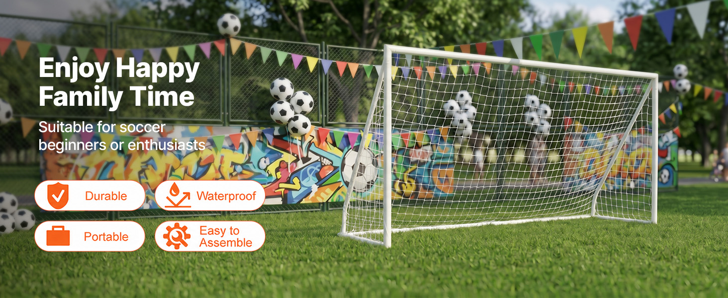 But De Football Portable Pour Enfants - 2-en-1 (match Et Entraînement), Filet Renforcé, Pliable, Pour Jardin/intérieur
