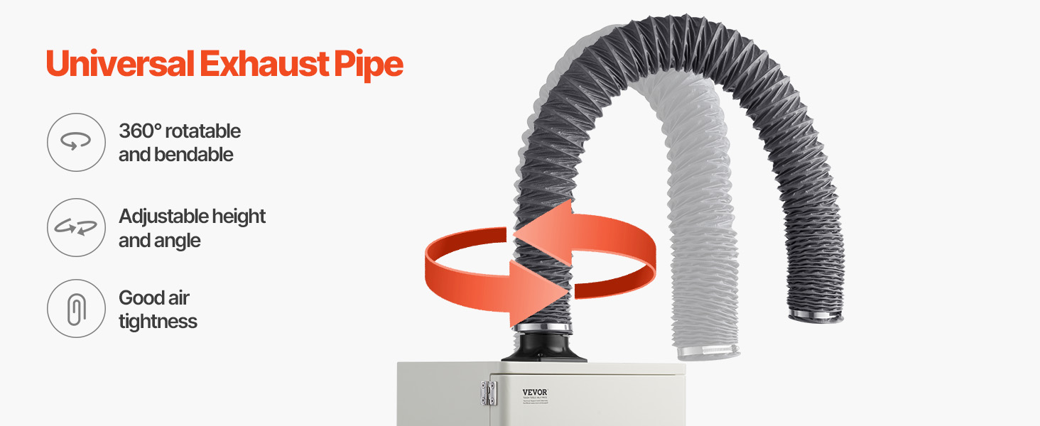 Schweißrauchabsauger 459 m³/h 280 W – Lötrauchabsaugung Werkstatt Fume Extractor A100 1.17