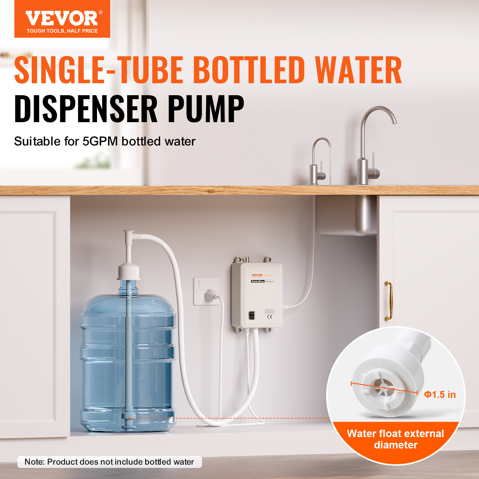 AC Bottled Water Dispensing Pump System Replaces Bunn Flojet 110V 1/2 Head - Picture 40 of 62