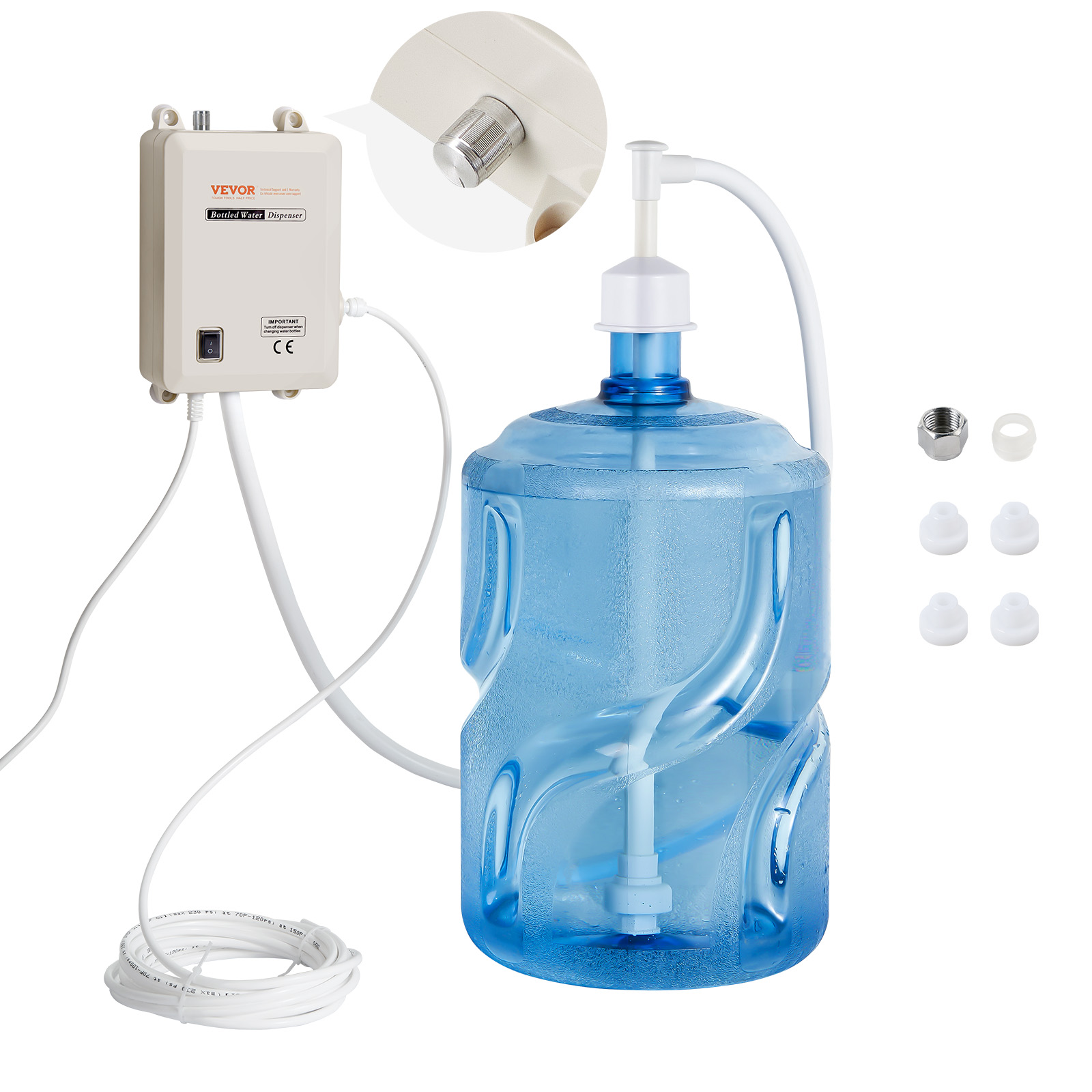 AC Bottled Water Dispensing Pump System Replaces Bunn Flojet 110V 1/2 Head - Picture 39 of 62