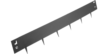 VEVOR Steel Lawn Edging, 5PCS Metal Landscape Edging, 3"x39" Garden Edging Border, Flexible Galvanized Steel Landscape Border, 16.25 ft Length Landscaping Metal Edging, Black Lawn Edge for Garden Yard