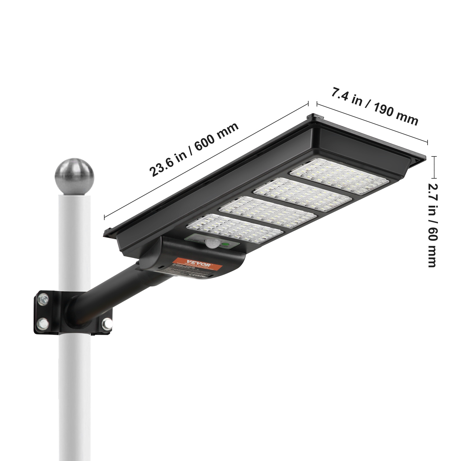 4 Lampioni Solari Da Esterno Con 213 LED E Sensore Di Movimento: IP65 Impermeabili Per Giardino E Balcone - 2