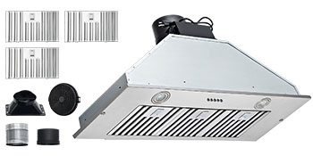 Built-in Range Hood,Max 800CFM,Push Button Control