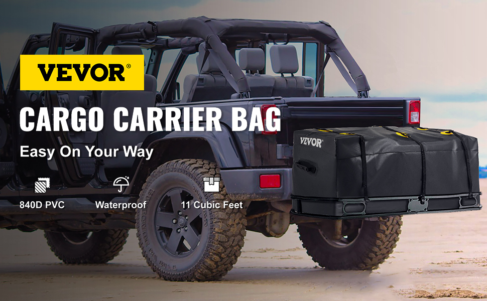 hitch cargo bag,waterproof,black