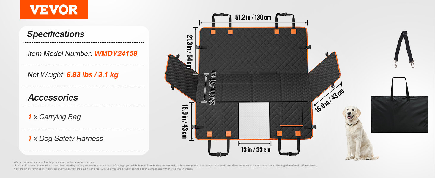 Back seat extender for dogs image