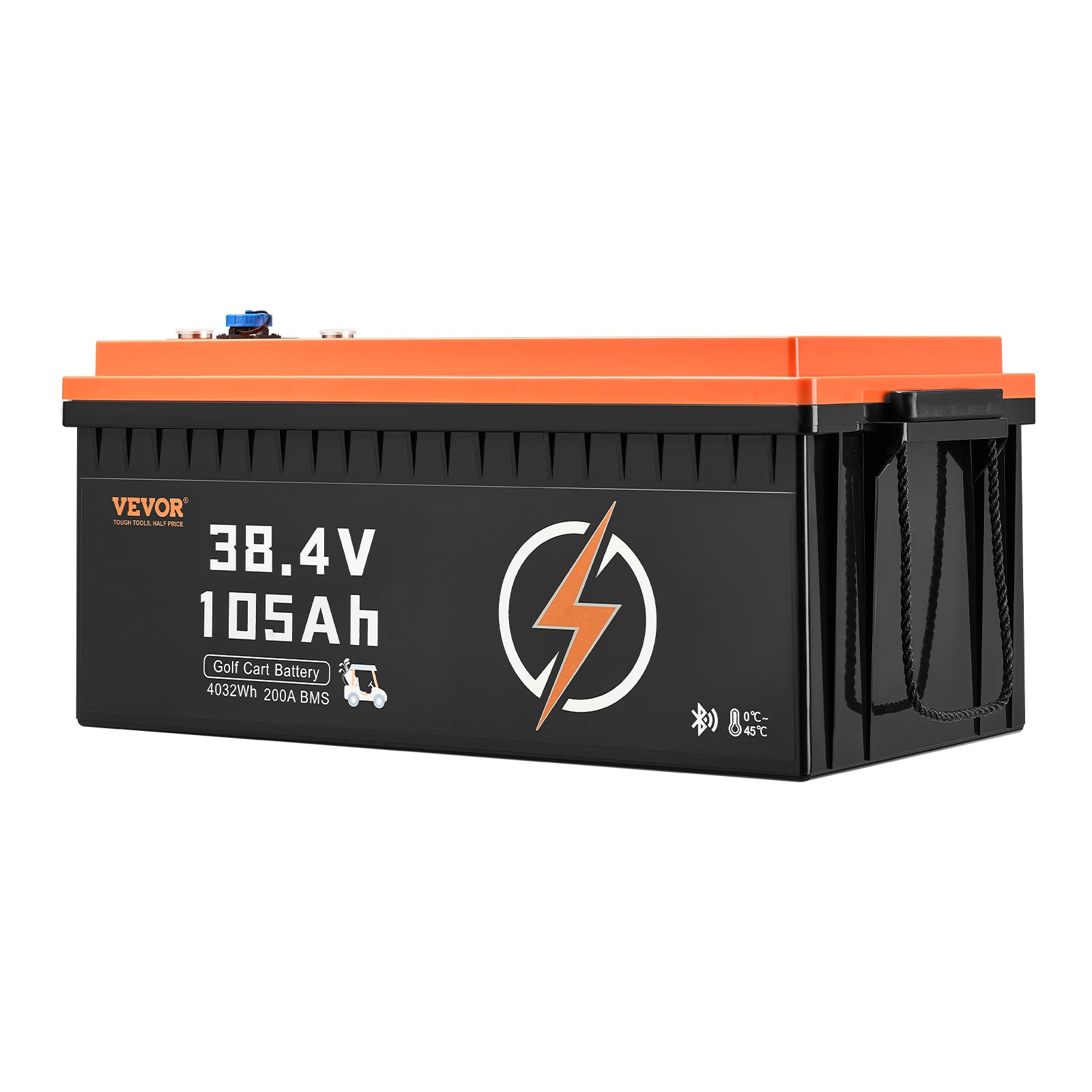 VEVOR 36/48V 105Ah Golf Cart Lithium Battery 20A Charger LCD Touch Monitor