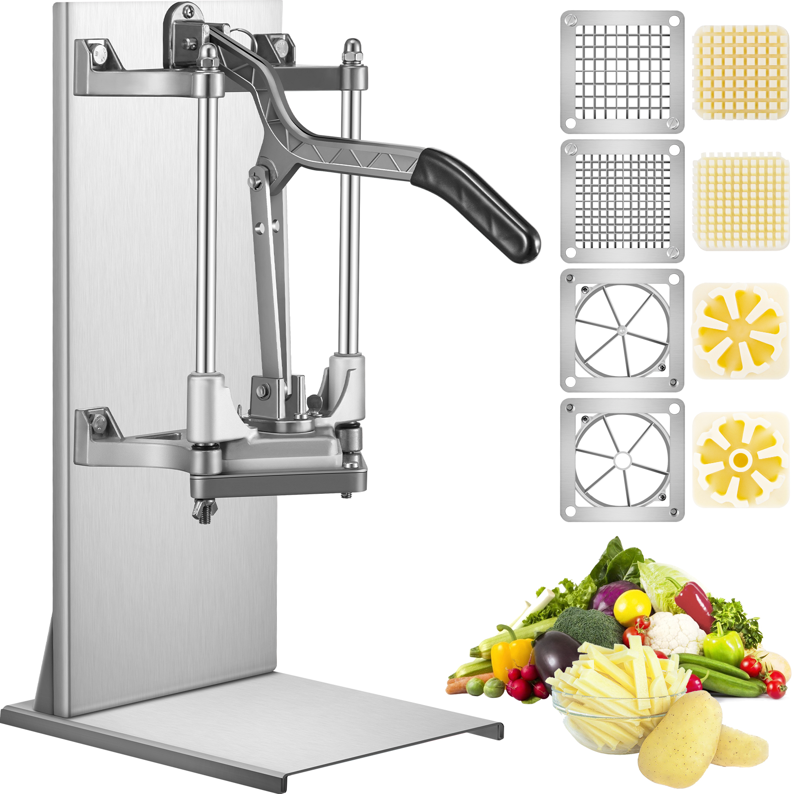 Vevor Commercial Chopper Vegetable Dicer W/ 4 Blades Food Chopper Quick  Assembly, 1 - Harris Teeter