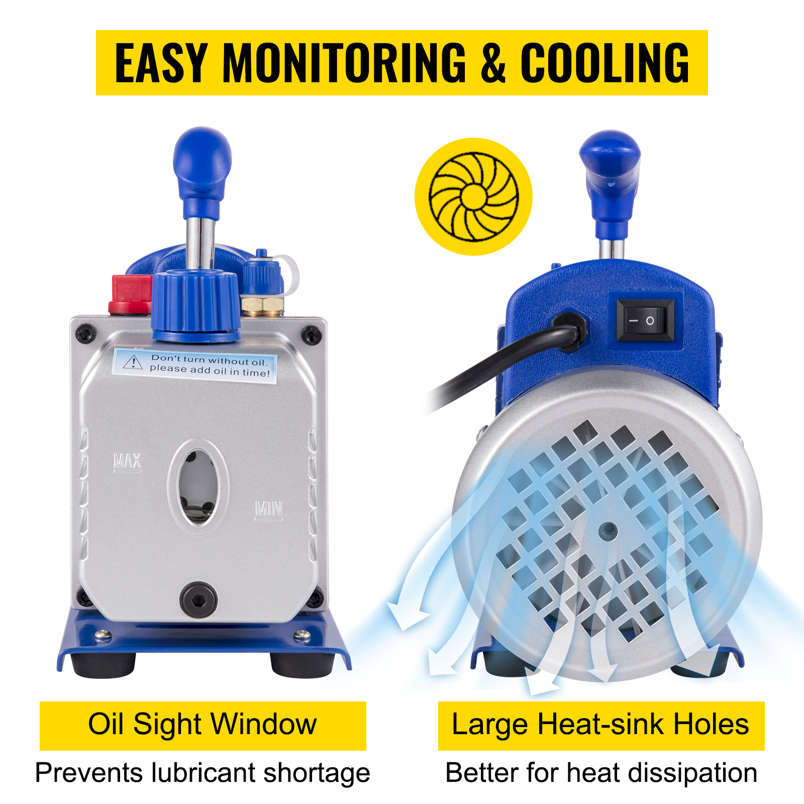 VEVOR 1.5 Gallon Vacuum Degassing Chamber Kit Stainless Steel Degassing Chamber 5.7L Vacuum Chamber Kit with 2.5 CFM Vacuum Pump - Not for Wood Stabilizing